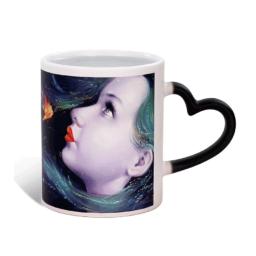 Caneca mágica cerâmica personalizada, DIY, imagem impressa, foto, texto do logotipo, água quente, mudança de cor, sublimação, transferência quente, 350ml, 12oz - Image 5