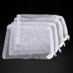 Saco de filtro para aquário, rede de filtro para aquário e tanque de peixes, media de carbono, amoníaco, isolação de tanque de peixes, bolsa de malha com zíper com 10 peças - Image 2