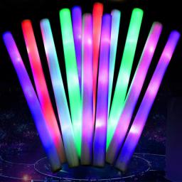LED Light-Up Foam Sticks, bastões macios, Rally Rave, varinhas brilhantes, mudança de cor, flash tocha, festa festivais, Concerto Luminous Rod - Image 3