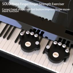 1 par de treinador de piano para iniciantes, aparelho de musculação e exercício de dedos, corretor de mão, exercitador de força para iniciantes, 1 par - Image 3