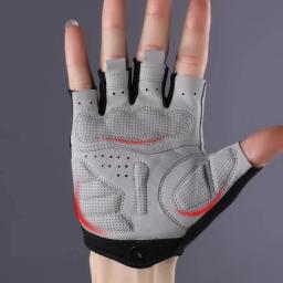 ROCKBROS-Luvas de Ciclismo Metade do Dedo para Homens e Mulheres, Luvas Esportivas Respiráveis, Luvas de Bicicleta MTB - Image 5