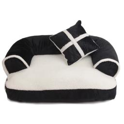 Camas de cão macio gato sofá melhor casa de estimação para pequenos cães médio gatos ninho clássico estilo inglaterra inverno quente dormir cama filhote de cachorro esteira - Image 2