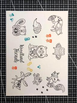 Molde de corte de madeira e flores para molde, estênceis para scrapbook 2020, álbum, cartões, gravação transparente b2, para animais - Image 3