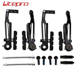 Litepro 415 bicicleta dobrável v pinça de freio 110mm ultraleve liga alumínio freio braço longo 451 rodado freio - Image 1