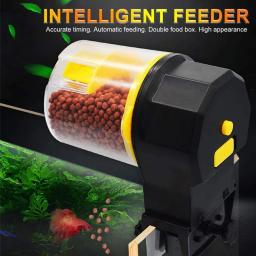 Alimentador automático de peixes à prova de umidade alimentador de peixes elétrico sincronismo inteligente para férias aquário + filtro de aquário - Image 3