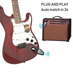 Kimagfun-Sistema de Guitarra Recarregável Sem Fio, Baixo Elétrico, Violino, Instrumentos de Sopro Digitais, Receptor 6.35mm, 2.4GHz - Image 6