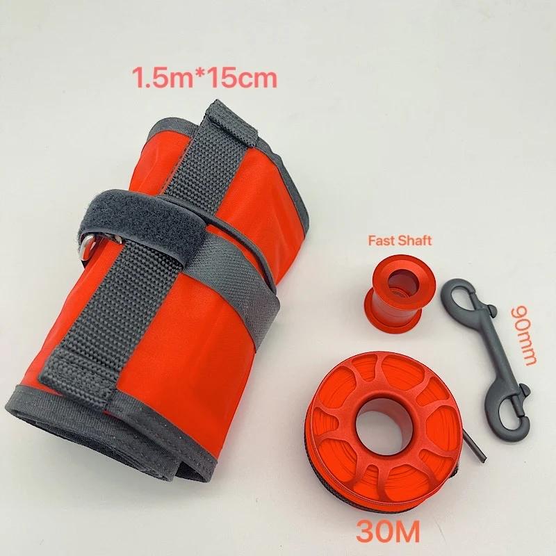 Conjunto de boias para mergulho smb1.5m/2021 m, carretel vermelho, acessórios de segurança e marcador de superfície smb, mergulho inflável, novo, 1.8 - Image 1