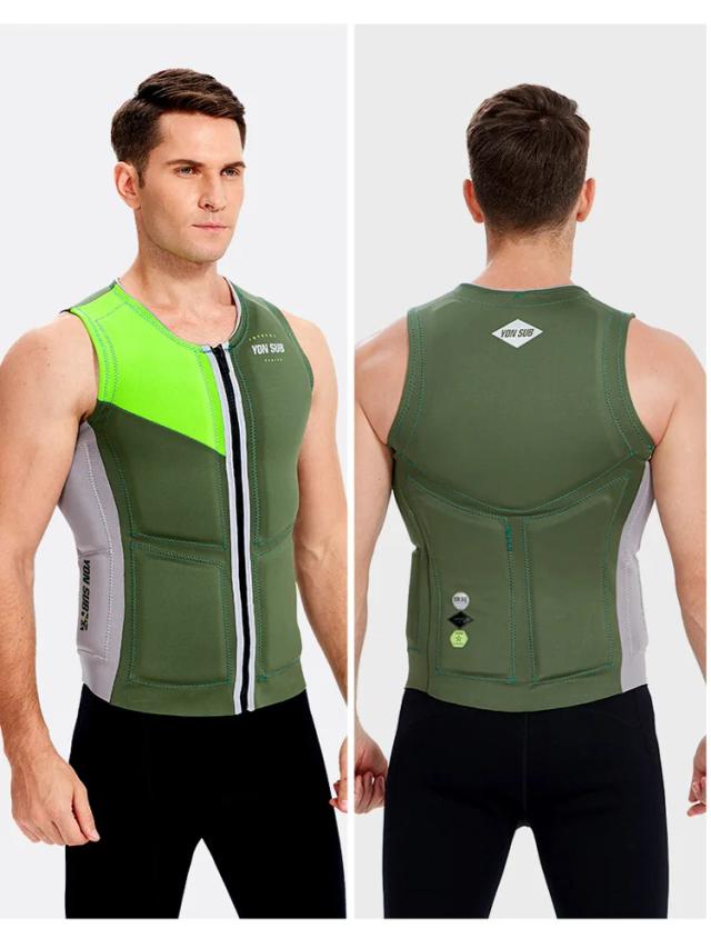Colete Salva-Vidas Neoprene com Zíper para Esportes Aquáticos, Ski e Natação