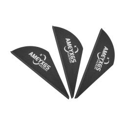 100 pçs 2 Polegada arco e flecha de borracha pena flexhing gota água forma palhetas diy acessórios do eixo para a caça tiro ao ar livre - Image 4