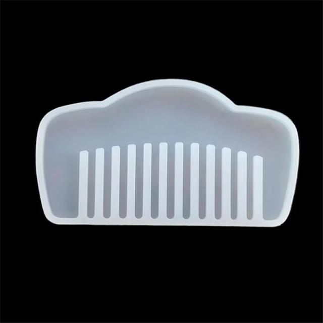 Molde de Silicone para Pente de Joalheria em Resina Epóxi - Suprimentos DIY para Artesanato e Confecção de Joias