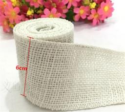 Barato 2m de largura 6cm colorido fita de juta juta natural fita de juta rolo de tecido fita de hessian guarnições rústico diy casamento par aa8043 - Image 3