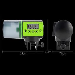 Alimentador automático inteligente dos peixes com lcd indica temporizador aquário alimentador do tanque de peixes dispensador de alimentação automática acessórios do aquário - Image 1