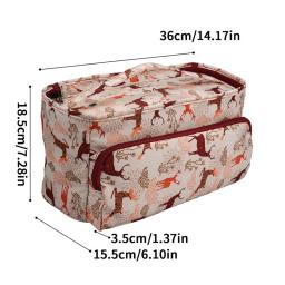Koknit bolsa de armazenamento de fios, organizador diy de agulhas de crochê de lã, conjunto de agulhas de costura, bolsa de armazenamento diy - Image 4