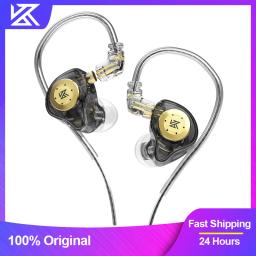 Kz edx pro fones de ouvido dinâmicos no monitor alta fidelidade com fio baixo estéreo jogo música tampões cancelamento ruído fone - Image 1
