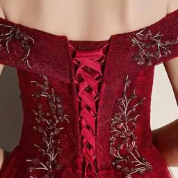 Vestido longo de festa, elegante, com decote em barco, lantejoulas, uma linha, fora do ombro, festa, banquete, festa, formatura - Image 5
