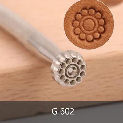 Couro Stamp Tool Set, trabalho de couro, estampagem de sela, esculpindo padrões, arte artesanal, ferramentas de couro, novo aumento, 1pc - Image 1