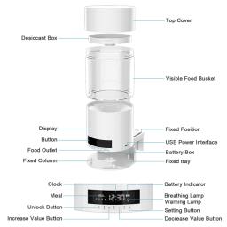 Shyfish-alimentador digital de peixes, dispositivo automático para alimentação de aquários, máquina portátil com temporizador, 500ml - Image 4