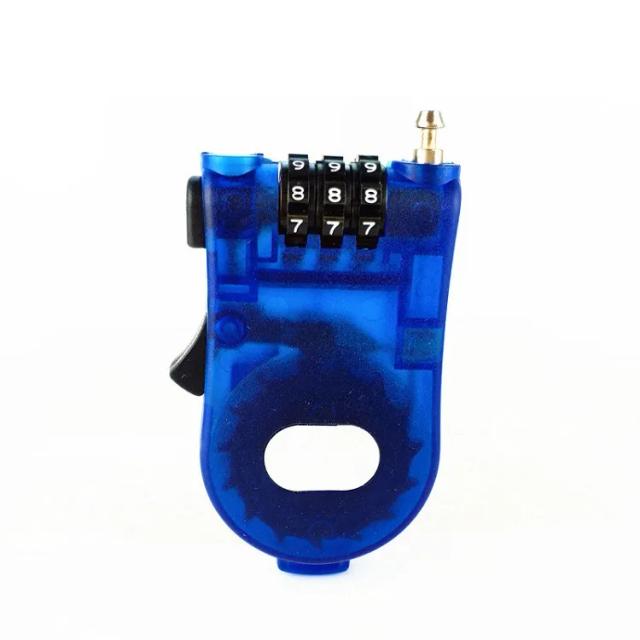 Cadeado antifurto para bicicleta com senha e cabo de bloqueio extensível de 1m
