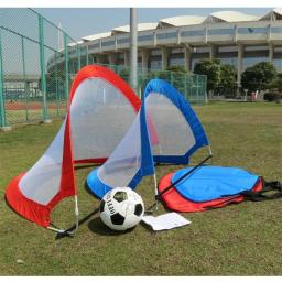 Rede de futebol dobrável, goleira extra resistente para prática de bola de futebol, para estudantes e crianças, 1 peça - Image 3