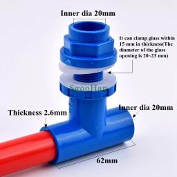 Conector de tubo de pvc para aquário, acessórios de suprimento de água para tanque de peixes, conector de transbordamento, 2 ~ 10 peças, 20mm em estilo t - Image 2