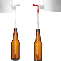 Enchimento de garrafa de cerveja em casa, 13.7 length length comprimento de engarrafamento primavera carregado enchimento plástico engarrafador de cerveja com dicas de primavera ferramentas de barra por atacado - Image 6