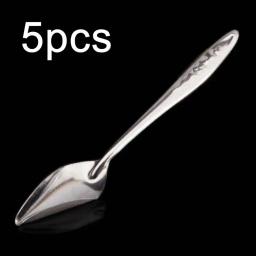 Colher de alimentação de bebê pássaro 5 peças, de aço inoxidável leite medicina papagaio alimentador para todos o bebê pássaro peônia calopsita - Image 2