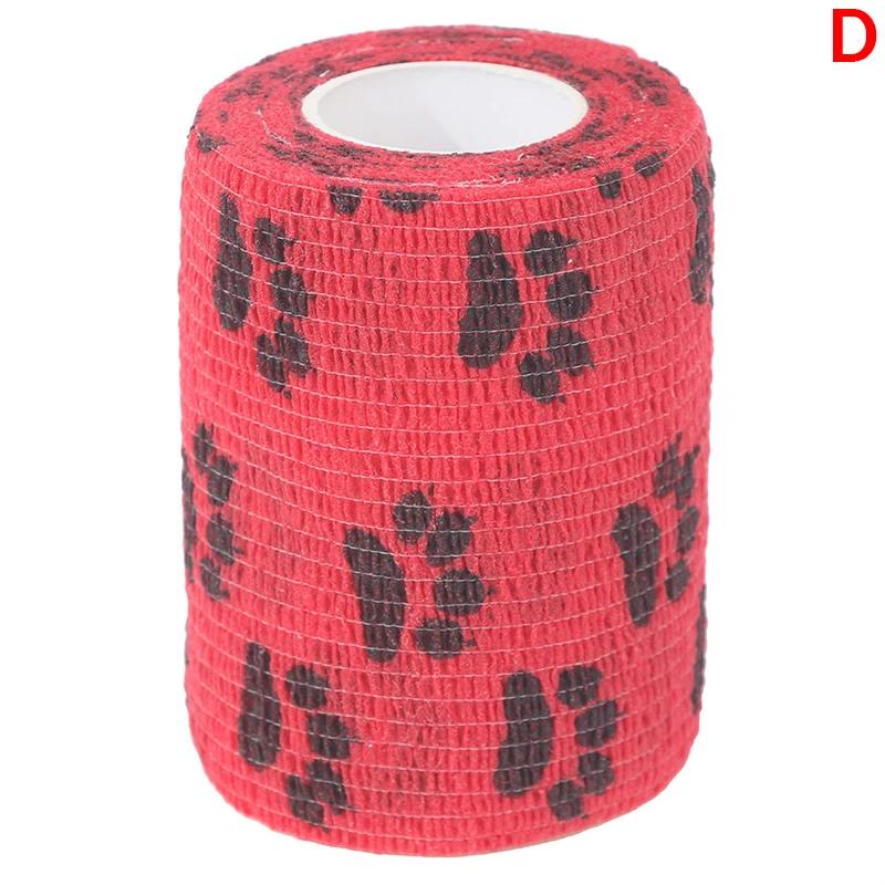 Auto-adesivo elástico bandagem para cão de estimação gato bandagem perna capa protetor cinta - Image 1