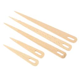 Ferramentas de tear de madeira para tecelagem, 5 fábricas diy agulha de olho grande tapeçaria ferramenta de tricô agulhas de tecelagem de madeira - Image 1