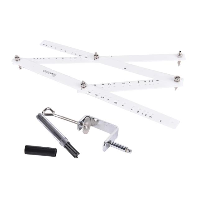 Régua Dobrável Pantógrafo de 34cm - Ferramenta Ideal para Artesanato e Material Escolar, Promoção Imperdível!