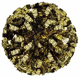 Pom Poms metálicos para líder de torcida, rosa quente, preto metálico, feito sob medida, 3 em 4x6 in, 1 PC - Image 4