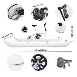 Dever livre de impostos portátil bicicleta de água inflável caiaque barco esporte mar pedal água para água esporte iate para parque aquático - Image 3