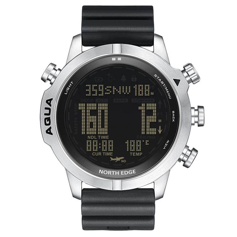 Relógio inteligente Aqua North Edge, pulseira de sílica gel, mergulhadores esportivos com pedômetro - Image 1
