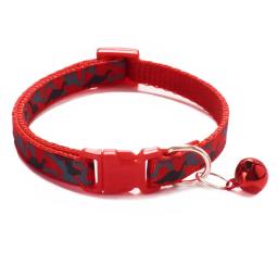Camuflagem gato colar com sino cão de estimação colar gatos collier chats perro suprimentos para pequeno médio kittin chihuahua rosa azul - Image 5