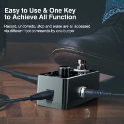 LEKATO-Loop Auto Efeito Pedal para Guitarra Elétrica, Caixa De Sintetizador De Guitarra, Slot De 3 Ondas Por 6 Minutos, Peças De Pedal - Image 6