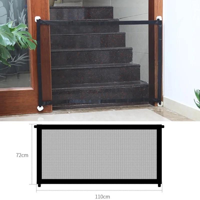 Porta de tela magnética bloqueável para animais de estimação, porta segura para cães e gatos, padrão elegante e bonito, fácil de instalar, nova - Image 1