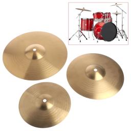 1pc ouro gongo 24 cm liga de cobre bater tambor címbalo percussão set de pratos de bateria de bronze durável pratos prop instrumento de percussão 8 10 12 melhor presente - Image 1