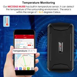 2021 MiCODUS gps automovil tracker rastreador veicular rastreador gps para auto ML500 Magnético 5000mAh monitor de temperatura e voz Localizador GPS Vibrar Solta alertas Tempo de vida gratuitamente APP PK TKSTAR TK905 - Image 4