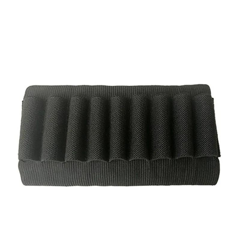 Airsoft rifle caça bolsa tática, 5, 9, cartuchos de bunda, titular shell estoque, tecido elástico bolsa transportadora - Image 1