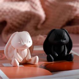 Moldes de silicone para gesso, animal fofo, coelho, baleia, disffuser perfumado, molde de pedra, urso 3D, artesanato, argila estilo coreano - Image 1
