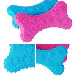 Brinquedo interativo para cães de borracha, tpr, brinquedo para limpeza dos dentes do cachorro, mastigação, brinquedo, pet, filhote de cachorro, suprimentos, cor aleatória, 1 peça - Image 3
