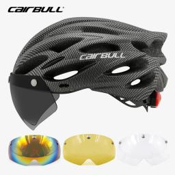 Capacete de ciclismo com luz LED para homens e mulheres, estrada, MTB, mountain bike, bicicleta, viseira, acessórios de bicicleta, 54-62cm - Image 1