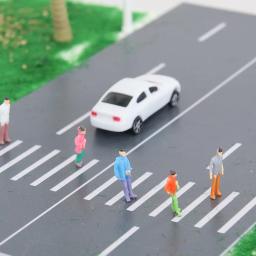 Escala 1:100/150/200 figuras em miniatura modelo pintado pessoas para ho estação de trem construção areia mesa cena diorama kits 50 pces - Image 5