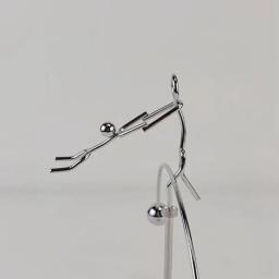 Dupla Dança Pêndulo Equilíbrio para Ginástica, Little Iron Man Decorar, Desktop Artesanato, Newton Pêndulo Equilíbrio Bola - Image 3