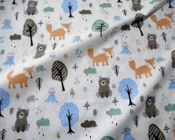 Tecido de algodão com estampa Twill para costura, 100% algodão, costura, Home Textile, Child Dress Making, Tecido macio, Veículo de engenharia, Avião, Fox - Image 3