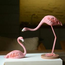Decoração para casa flamingo rosa bonito de coleção diária, animal, estatueta, jardim de fadas, festa de casamento, ornamento, presentes para amantes de natal - Image 1