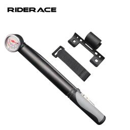 Bicicleta bomba com manômetro de alta pressão, bomba manual, se encaixa Schrader, Presta Valve, liga de alumínio, MTB, estrada, bicicleta, ciclismo peças - Image 1