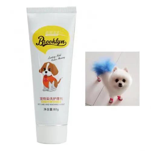 Tintura de Cabelo em Creme para Pets: Agente de Tingimento para Cães Bichon e Gatos com Produtos de Beleza para Pet Grooming