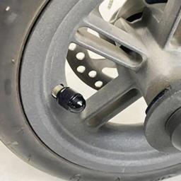 Elétrica Scooter Válvula Caps, Liga de alumínio, Schrader Válvula Capa Poeira, Ninebot MAX G30, Xiaomi Mijia M365 Acessórios Scooter - Image 2