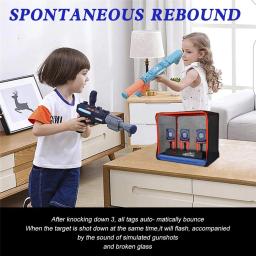 Auto-Reset Blaster para Nerf Gun, Brinquedos Elétricos Auto-Reset Targe para Crianças, BB Air Paintball, Gel Water Ball, Coletor de Munição Blaster, Target M416 Acessórios - Image 2