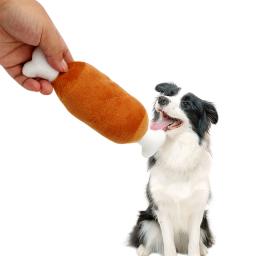 Pelúcia Chew Toy para Animais De Estimação, Pernas De Frango, Brinquedo Squeaky, Cute Puppy Supplies, Play, Cães E Gatos - Image 1